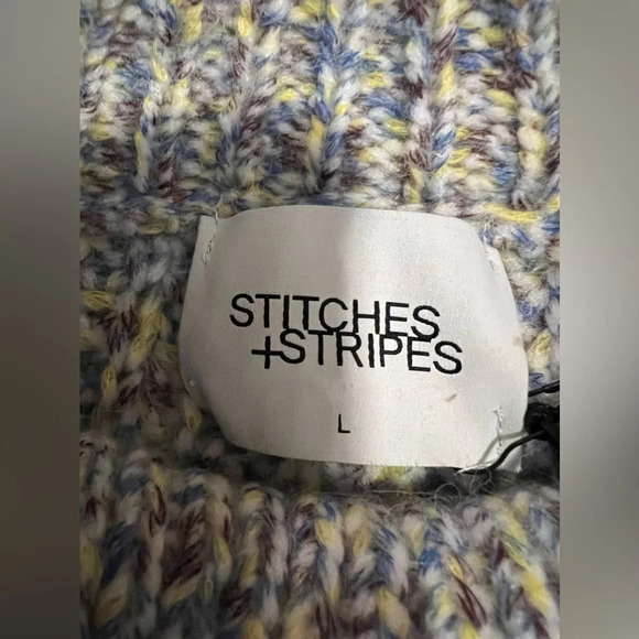 NWT Revolve Stitches and Stripes Multi Color Sleeveless Sweater size L - Picture 3 of 3